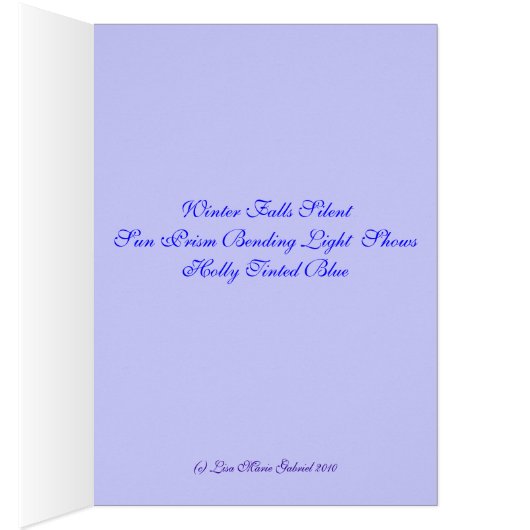 Holly Haiku (Inside (Right))