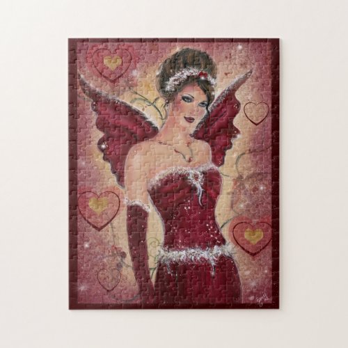 Holly Heart valentine fairy by Renee  Jigsaw Puzzle