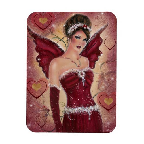 Holly Heart valentine fairy by Renee Magnet