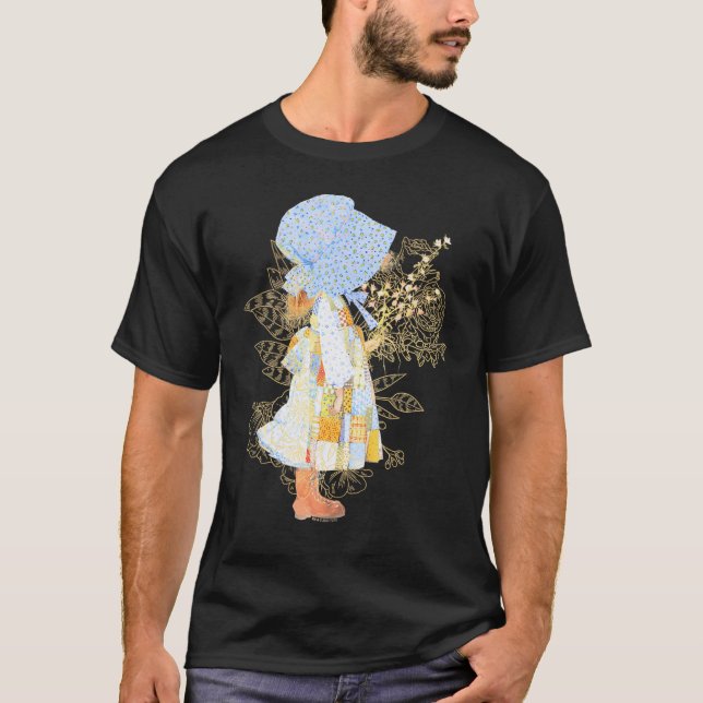 Holly Hobbie County Girl Holding Flowers Sweet T-Shirt (Front)