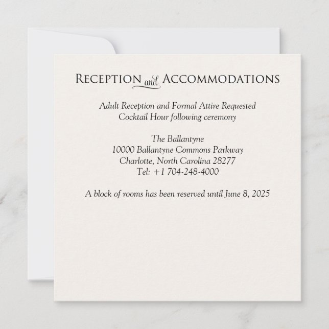 Holly Holiday Christmas Insert Enclosure Card (Front)