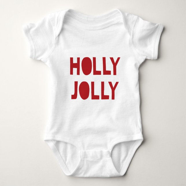 Holly Jolly Baby Bodysuit (Front)