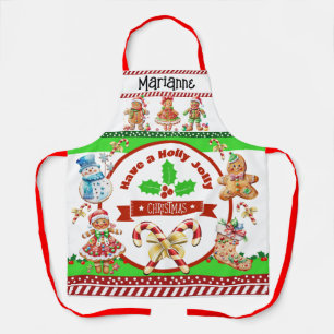 Holly Jolly Christmas  Apron