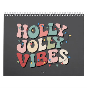 Holly Jolly Christmas Gift Family Xmas Holiday  Calendar