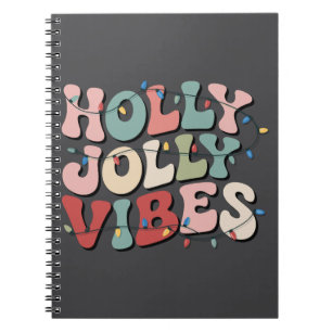 Holly Jolly Christmas Gift Family Xmas Holiday  Notebook