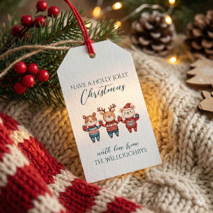 Holly Jolly Christmas Gift Tags