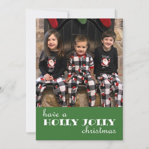 Holly Jolly Christmas Greeting Card