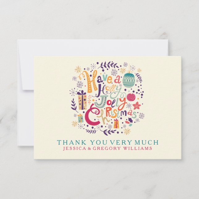 Holly Jolly Christmas Invitation (Front)