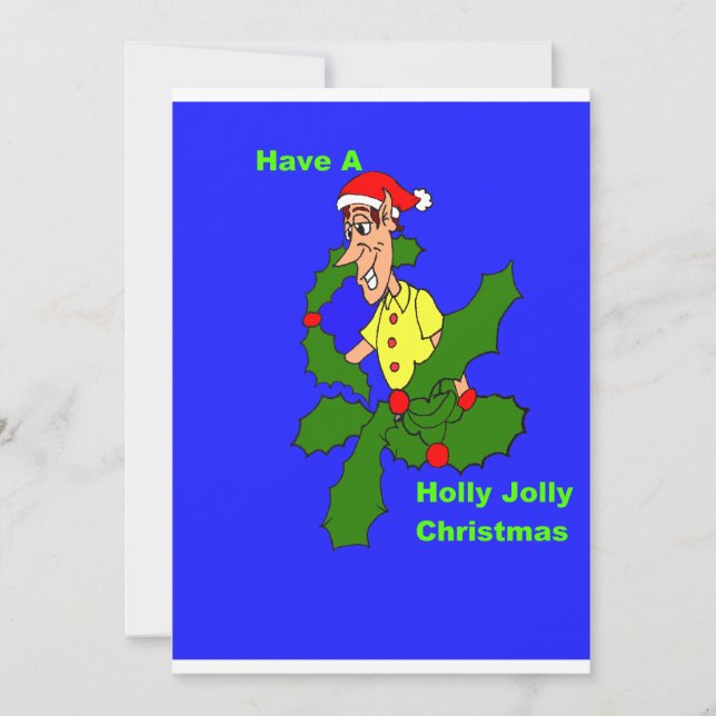 Holly Jolly Christmas Invitation (Front)