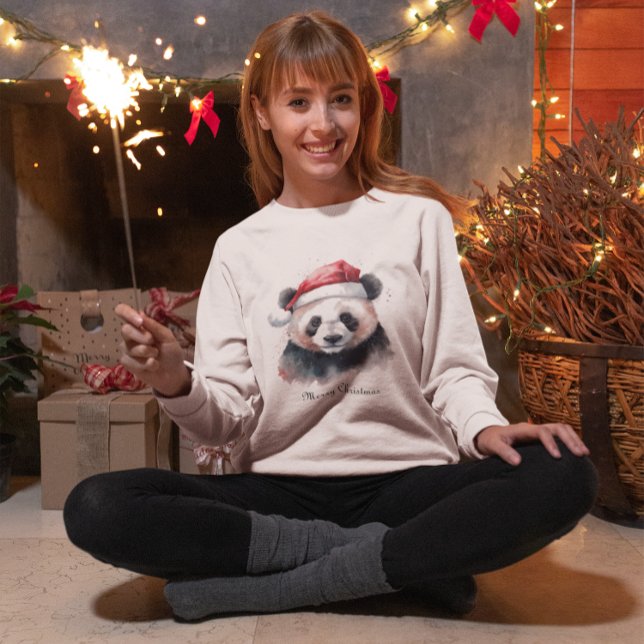 Holly Jolly Christmas Panda, custom T-Shirt (Creator Uploaded)