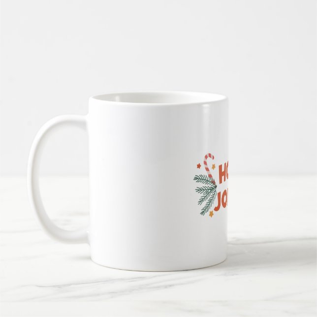 Holly Jolly Christmas Party Coffee Mug (Left)