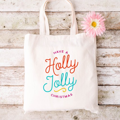 Holly Jolly Christmas Tote Bag