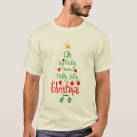 Holly Jolly Christmas Typography Classic Song, ZSG T-Shirt