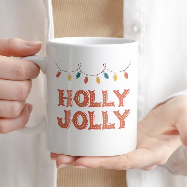 Holly Jolly Coffee Tea Christmas Winter Xmas Mug (Creator Uploaded)