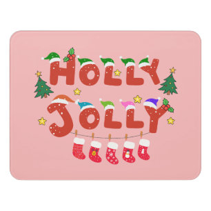 Holly Jolly Door Sign