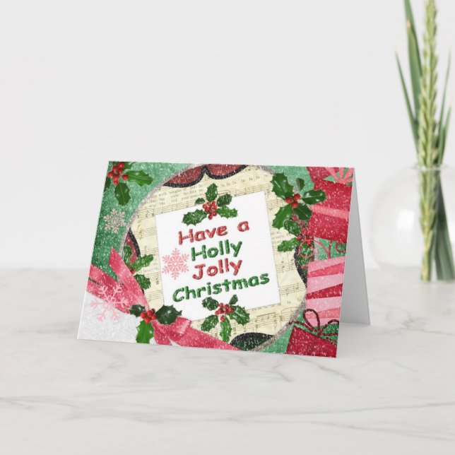 Holly Jolly Holiday Card (Front)