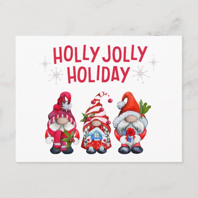 Holly Jolly Holiday Gnomes    (Front)