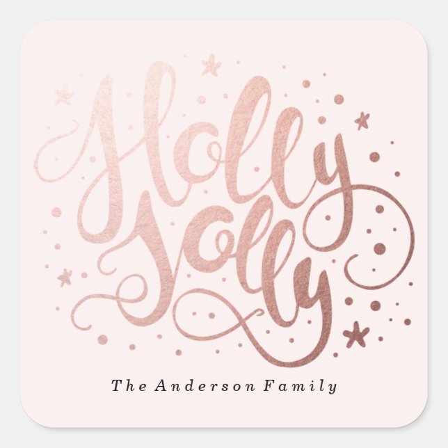 Holly Jolly | Holiday Stickers (Front)
