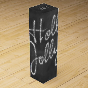 Holly Jolly Holiday Wine Box. Wine Box