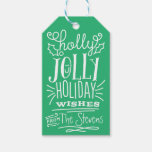 Holly Jolly Holiday Wishes Gift Tag