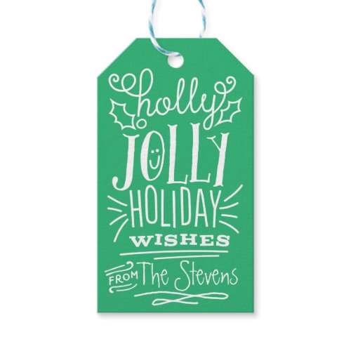 Holly Jolly Holiday Wishes Gift Tag Pack Of Gift Tags