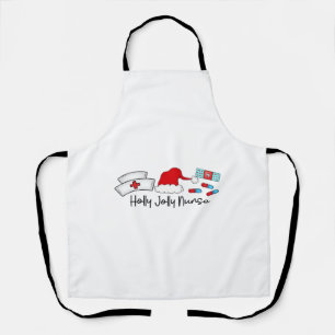 Holly Jolly Nurse, Halloween Classic T-Shirt Apron