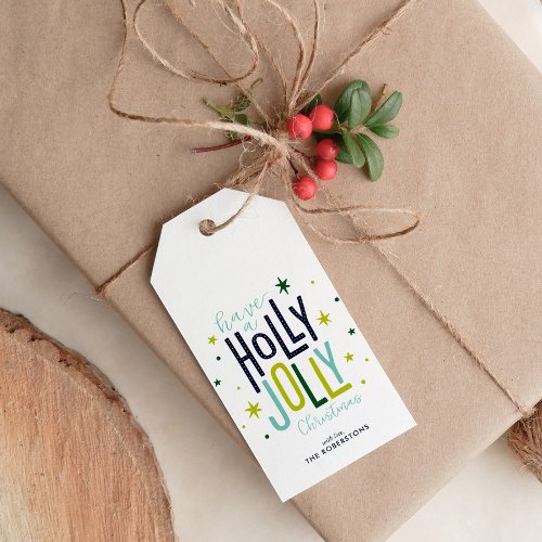 Holly Jolly Personalized Christmas Gift Tags