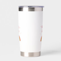 Holly Jolly Retro 70s Rainbow Christmas Tumbler