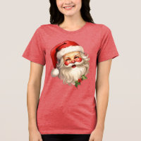 Holly Jolly Santa Claus Retro Christmas