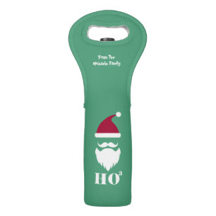 Holly, Jolly Santa, Holiday Wine Bag