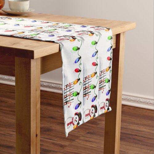 Holly Jolly Snowman Medium Table Runner