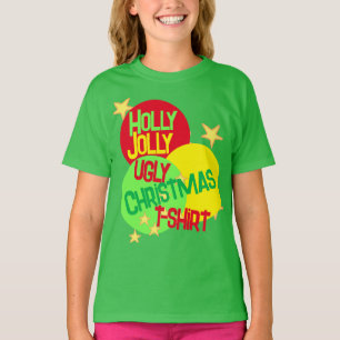 Holly Jolly Ugly Christmas T-Shirt Kid's T-Shirt