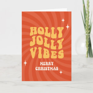 Holly Jolly Vibes - Merry Christmas Holiday Card