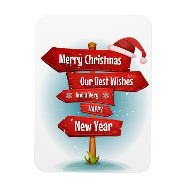 "Holly Jolly Wishes" Magnet (Vertical)