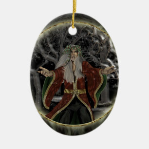 Holly King Ceramic Ornament