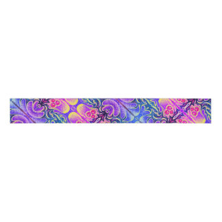 Holly Leaf and Berry Colorful Grosgrain Ribbon