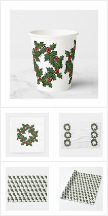 Holly Leaves and Berries