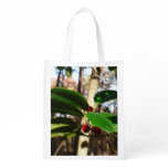 Holly Leaves I Holiday Botanical Grocery Bag
