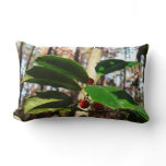 Holly Leaves I Holiday Botanical Lumbar Pillow