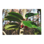 Holly Leaves I Holiday Christmas Nature Botanical Placemat