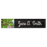 Holly Leaves II Holiday Nature Botanical Desk Name Plate