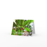 Holly Leaves II Holiday Nature Botanical Thank You Card