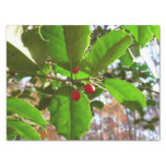 Holly Leaves II Holiday Nature Botanical Tissue Paper