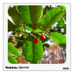 Holly Leaves II Holiday Nature Botanical Wall Decal