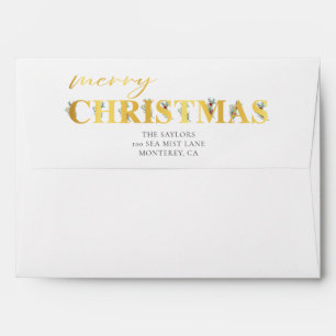 Holly Merry Christmas Envelope
