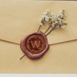 Holly & Mistletoe Custom Monogram Wax Seal Stamp<br><div class="desc">A festive design featuring a rustic wreath of holly berries & mistletoe forming a circular border around your custom family monogram. Before using the seal on your cards and gifts, we highly recommend practicing on spare paper first to get a feel for the stamping process. Once applied, the wax adheres...</div>
