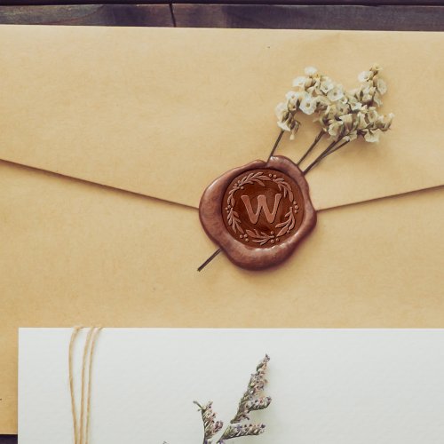 Holly  Mistletoe Custom Monogram Wax Seal Stamp