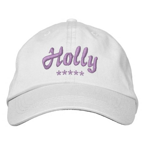 Holly Name Embroidered Baseball Cap