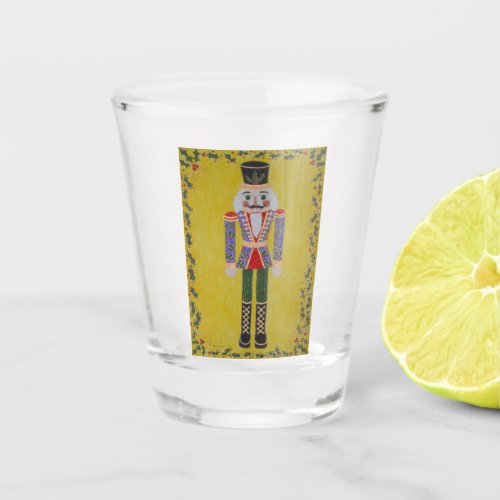 Holly Nutcracker  Shot Glass