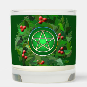 Holly Pentagram Scented Candle